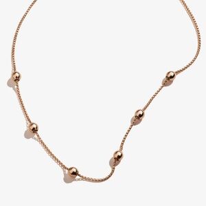 Rose Gold Station Necklace